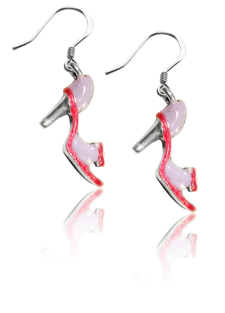 Whimsical Gifts | High Heel Sandal Charm Earrings in Silver Finish | Hobbies & Special Interests | Fashionista | Jewelry