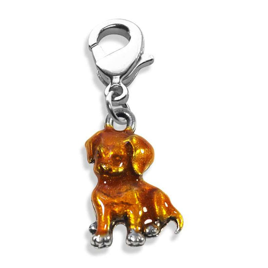 Whimsical Gifts | Puppy Charm Dangle in Silver Finish | Animal Lover |  Charm Dangle