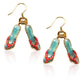 Whimsical Gifts | Flip Flops Charm Earrings in Gold Finish | Holiday & Seasonal Themed | Spring & Summer Fun | Jewelry