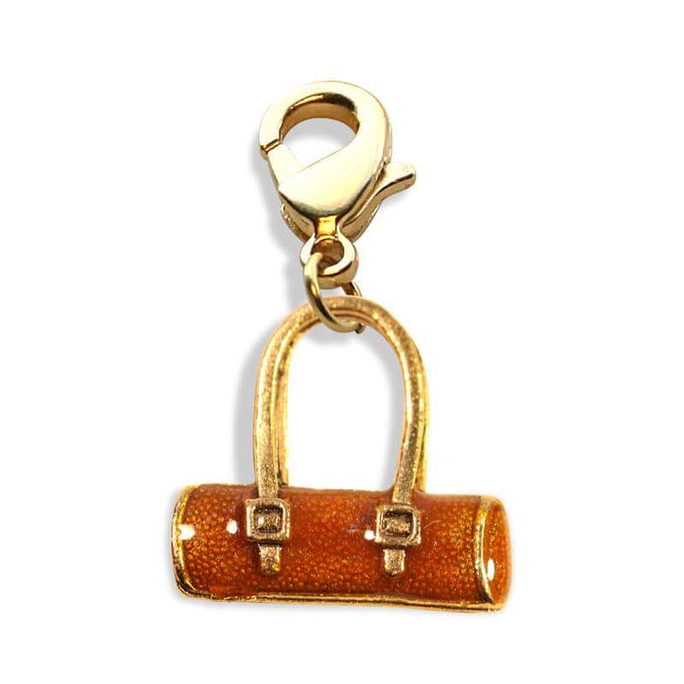 Whimsical Gifts | Tube Purse Charm Dangle in Gold Finish | Hobbies & Special Interests | Fashionista Charm Dangle