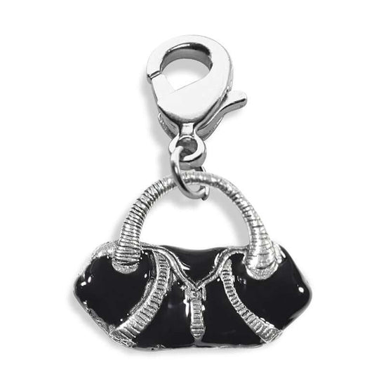 Whimsical Gifts | Flap Purse Charm Dangle in Silver Finish | Hobbies & Special Interests | Fashionista Charm Dangle