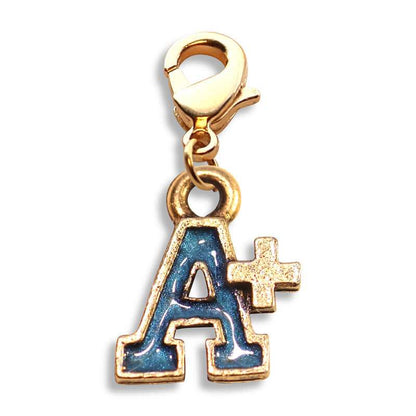 Whimsical Gifts | A+ Charm Dangle in Gold Finish | Professions Themed | Teacher Charm Dangle
