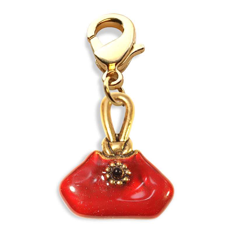 Whimsical Gifts | French Purse Charm Dangle in Gold Finish | Hobbies & Special Interests | Fashionista Charm Dangle