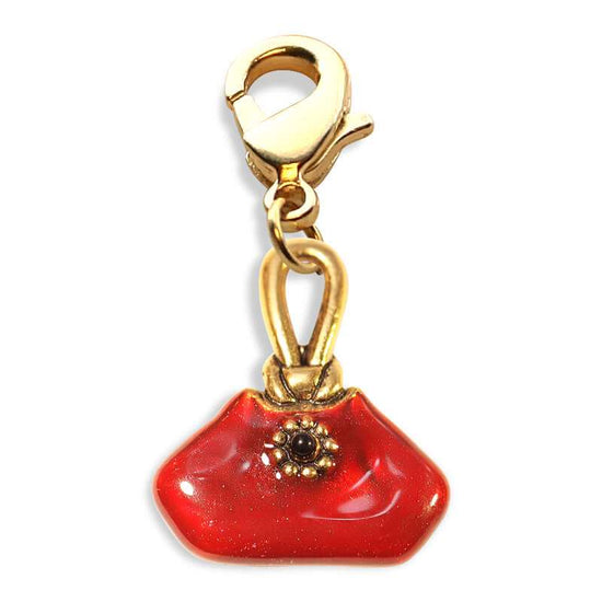 Whimsical Gifts | French Purse Charm Dangle in Gold Finish | Hobbies & Special Interests | Fashionista Charm Dangle