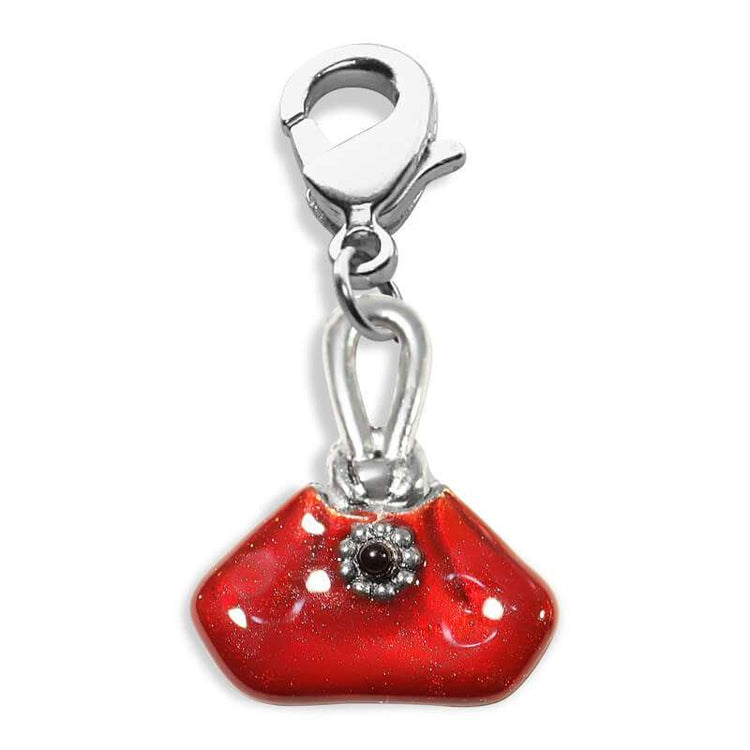 Whimsical Gifts | French Purse Charm Dangle in Silver Finish | Hobbies & Special Interests | Fashionista Charm Dangle