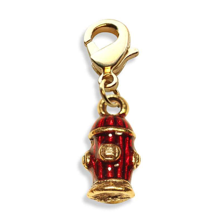 Whimsical Gifts | Fire Hydrant Charm Dangle in Gold Finish | Animal Lover |  Charm Dangle