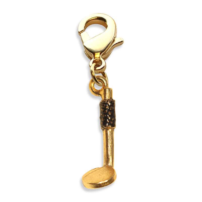 Whimsical Gifts | Dental Mirror Charm Dangle in Gold Finish | Professions Themed | Dental | Medical | First Responder Charm Dangle