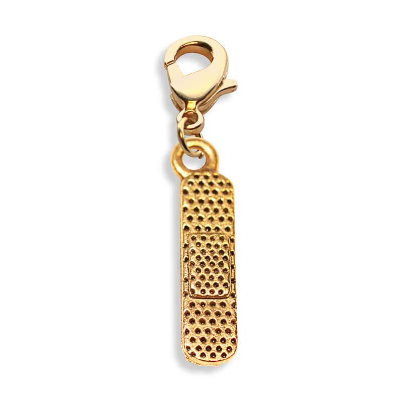 Whimsical Gifts | Bandage Charm Dangle in Gold Finish | Professions Themed | Dental | Medical | First Responder Charm Dangle