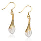 Whimsical Gifts | Whisk with Frosting Charm Earrings in Gold Finish | Hobbies & Special Interests | Chef | Cooking | Baking | Jewelry