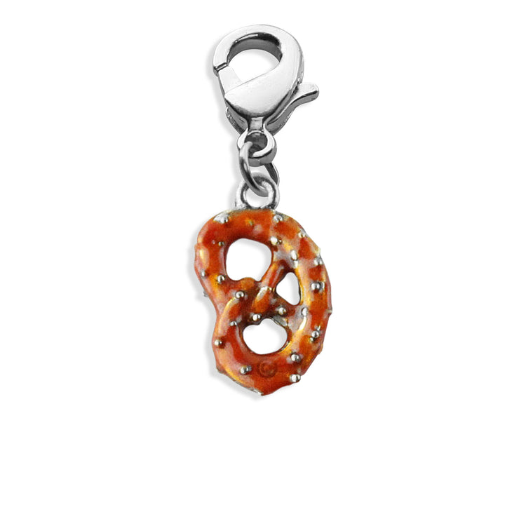 Whimsical Gifts | Pretzel Charm Dangle in Silver Finish | Professions Themed |  Charm Dangle