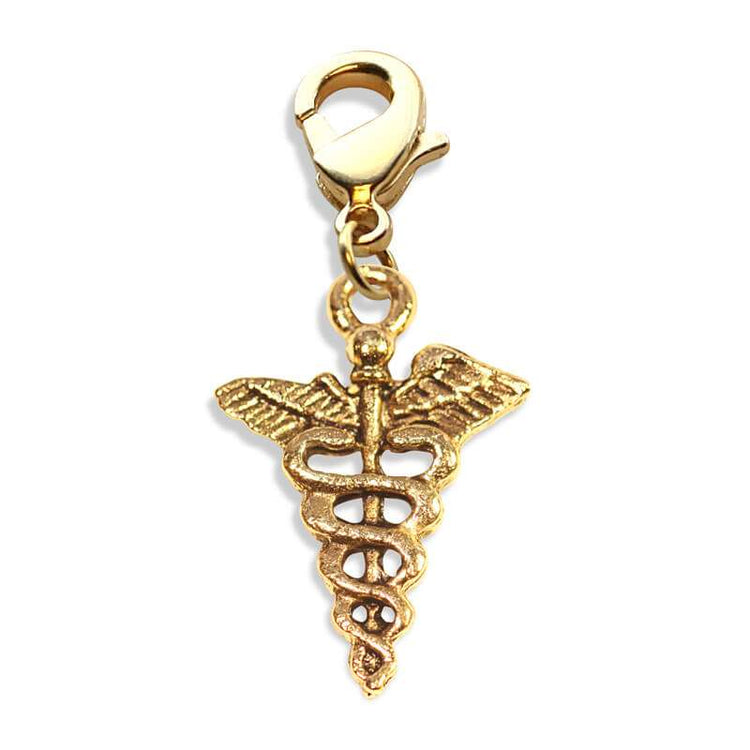 Whimsical Gifts | Medical Symbol Charm Dangle in Gold Finish | Professions Themed | Dental | Medical | First Responder Charm Dangle