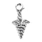 Whimsical Gifts | Medical Symbol Charm Dangle in Silver Finish | Professions Themed | Dental | Medical | First Responder Charm Dangle