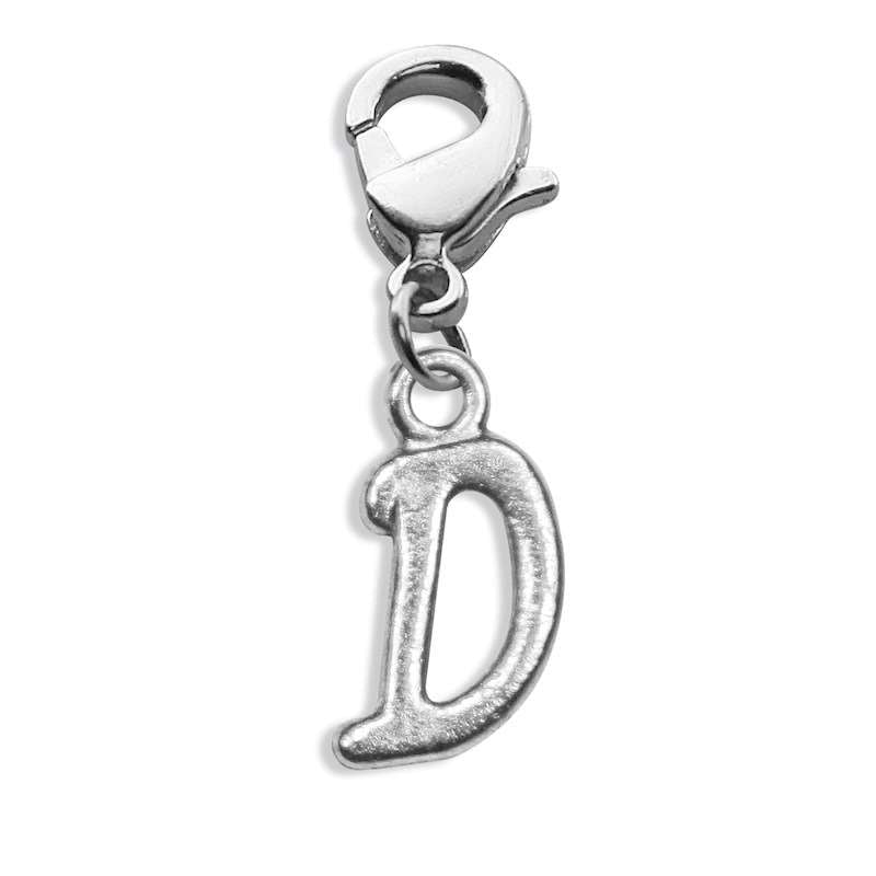 Whimsical Gifts | D Letter Charm | Antique Silver | Lobster Claw | Jewelry Accessory