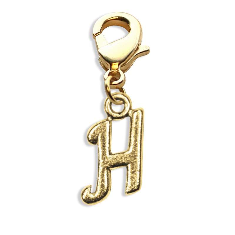 Whimsical Gifts | HG Letter Charm | Antique Gold | Lobster Claw | Jewelry Accessory