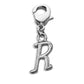 Whimsical Gifts | R Letter Charm | Antique Silver | Lobster Claw | Jewelry Accessory