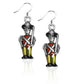 Whimsical Gifts | Christmas Nutcracker Charm Earrings in Silver Finish | Holiday & Seasonal Themed | Christmas | Jewelry