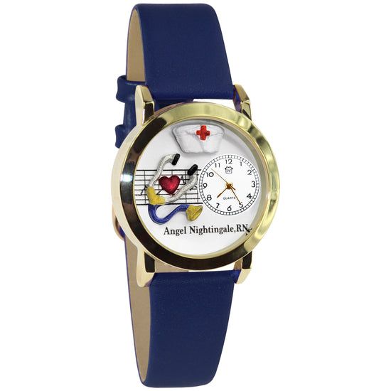 Personalized Nurse Red Cross 3D Watch Small Style