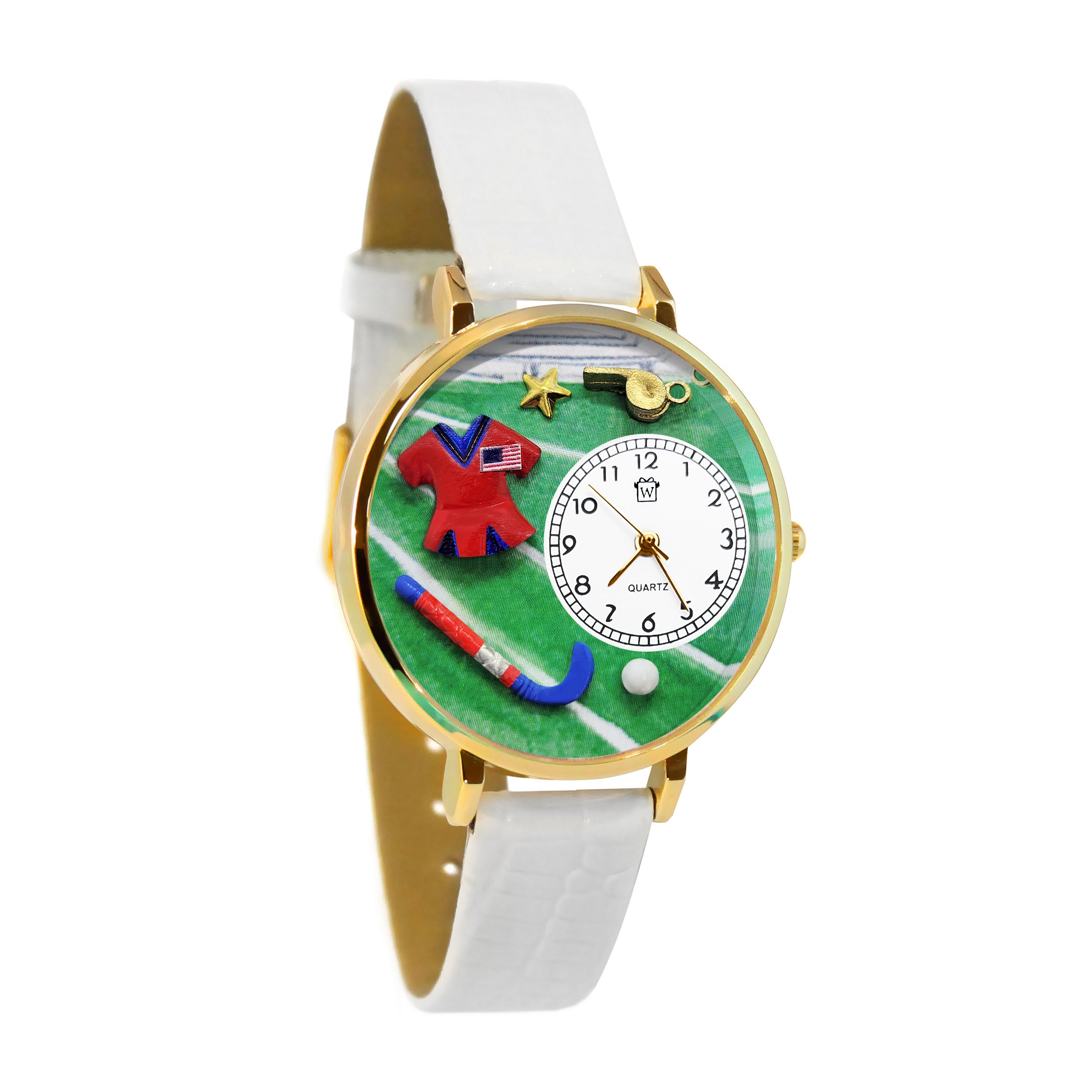 Whimsical Gifts | Field Hockey 3D Watch Large | Handmade in USA