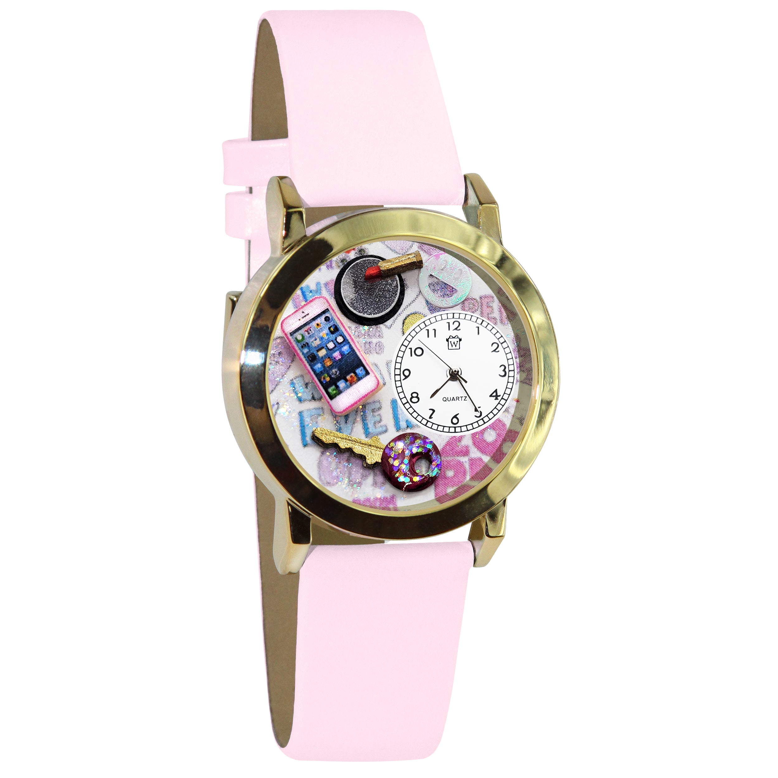 Luxury Magnet Buckle Flower Rhinestone Bracelet And Wrist Watch Set - Power  Day Sale